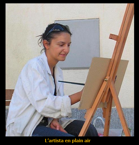 Artista al lavoro en plein air